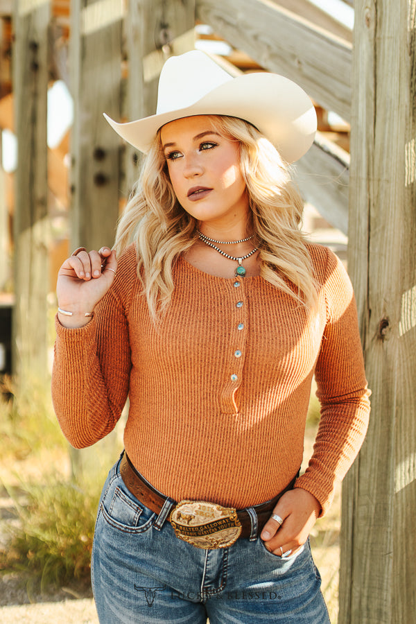 Concho rust bodysuit