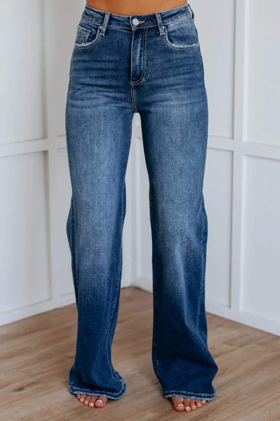 Non Distressed Risen Jeans